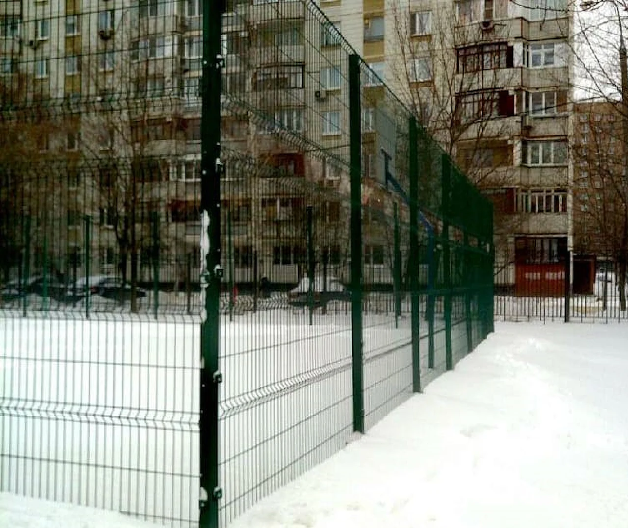 3D забор высотой 2,43м фото с установкой